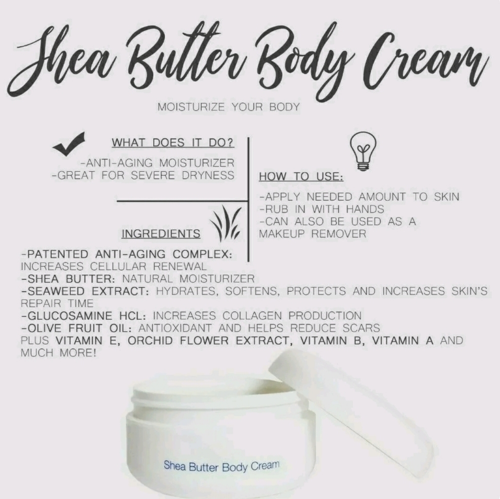 SeneGence Shea Butter Body Cream lot of 2